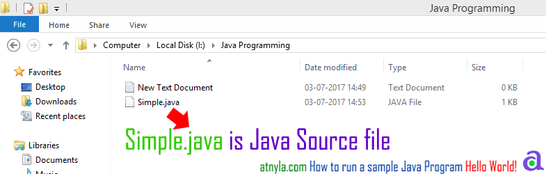 how to run a simple java program